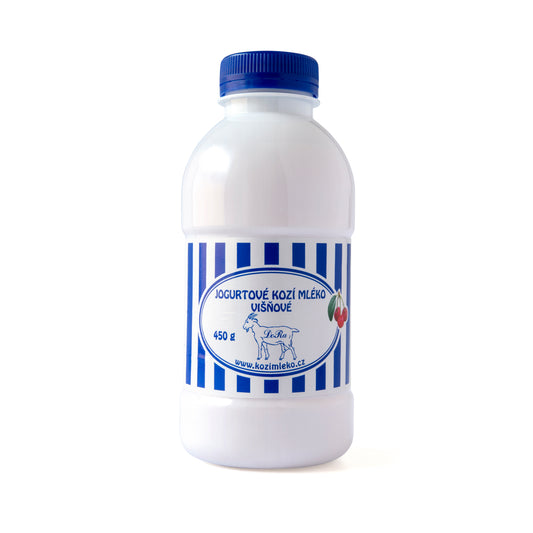 725089 Mléko kozí jogurtové višeň 450 g   BIOFARMA DORA-1