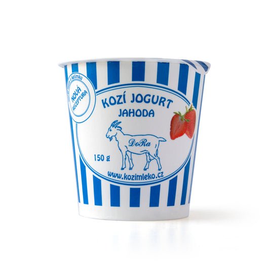 725093 Jogurt kozí jahoda 150 g   BIOFARMA DORA-1
