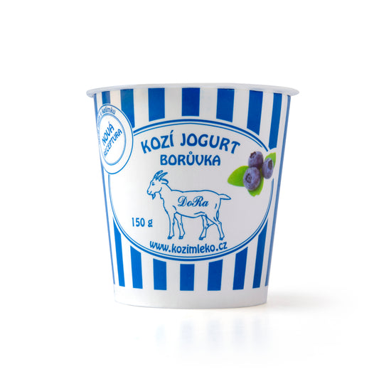 725096 Jogurt kozí borůvka 150 g   BIOFARMA DORA-1