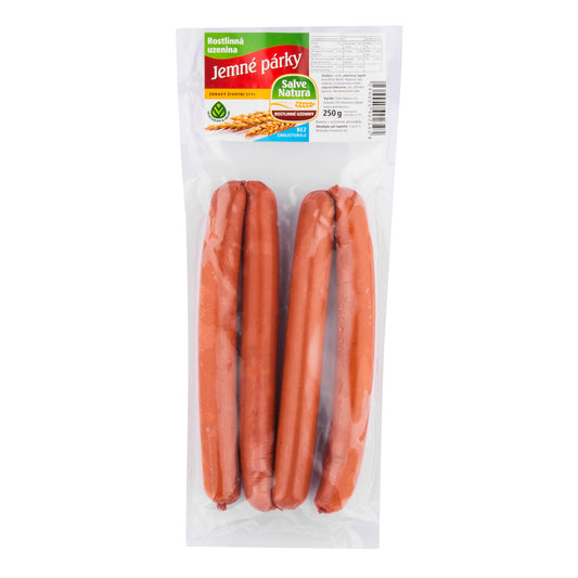 742035 Párky jemné  rostlinná uzenina 250 g   SALVE NATURA-1