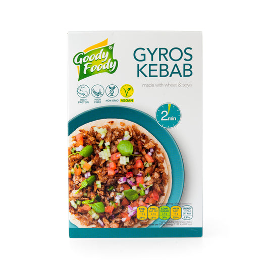 742049 Veganská alternativa gyros & kebab 150 g   GOODY FOODY-1