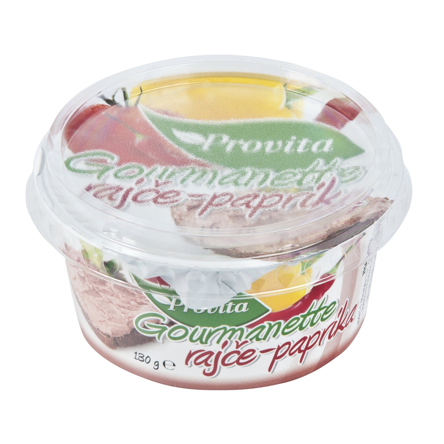 752048 Pomazánka gourmanette slunečnicová rajče-paprika 130 g   PROVITA-1