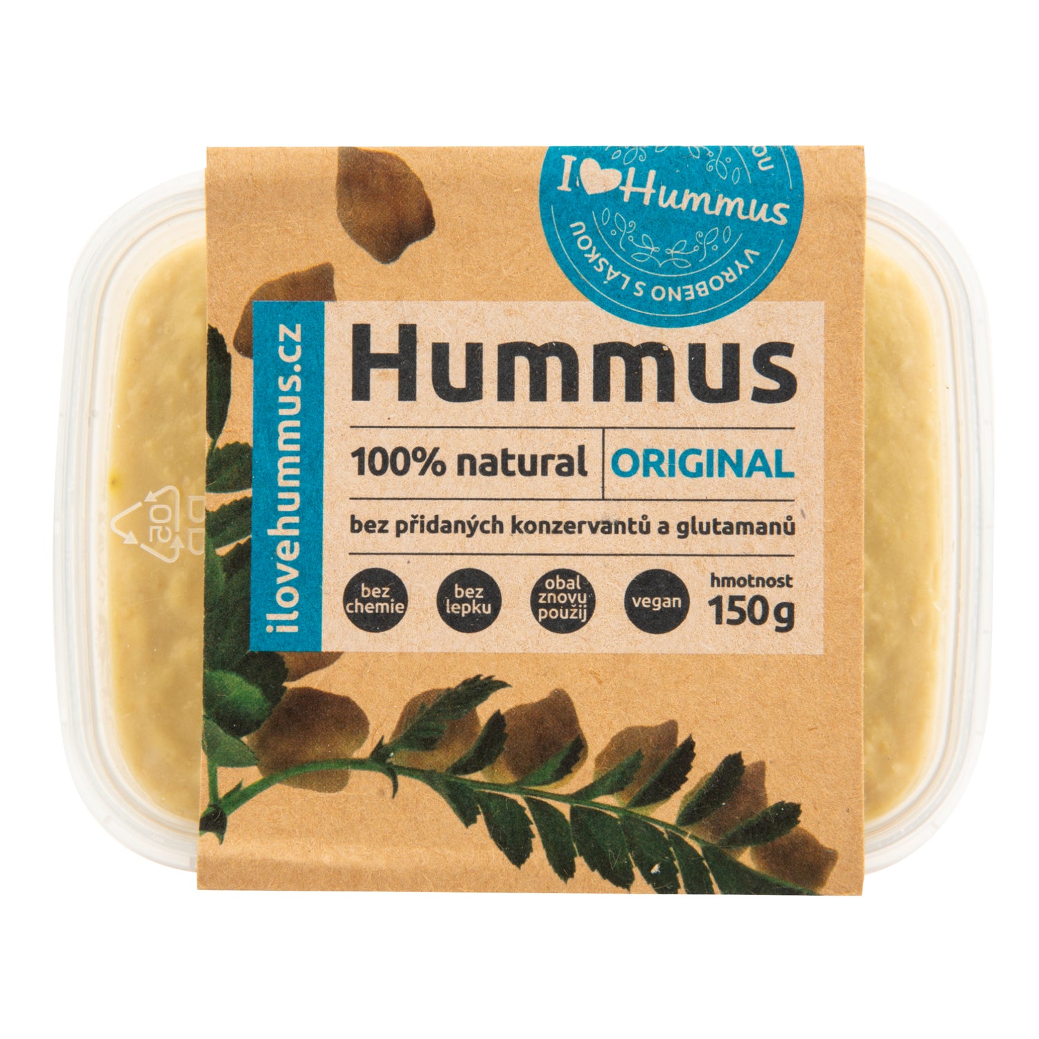 752054 Hummus - cizrnová pomazánka original 150 g   I LOVE HUMMUS-1