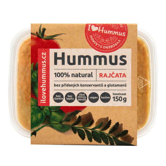 752057 Hummus - pomazánka cizrnová s rajčatama 150 g   I LOVE HUMMUS-1