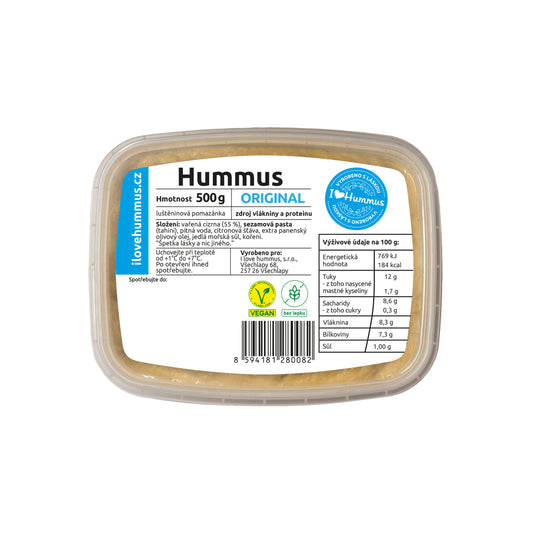 752062 Hummus - cizrnová pomazánka original 500 g   I LOVE HUMMUS-1