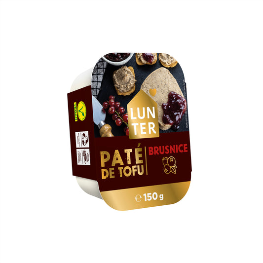 752106 Paté z tofu s brusinkami 150 g   LUNTER-1