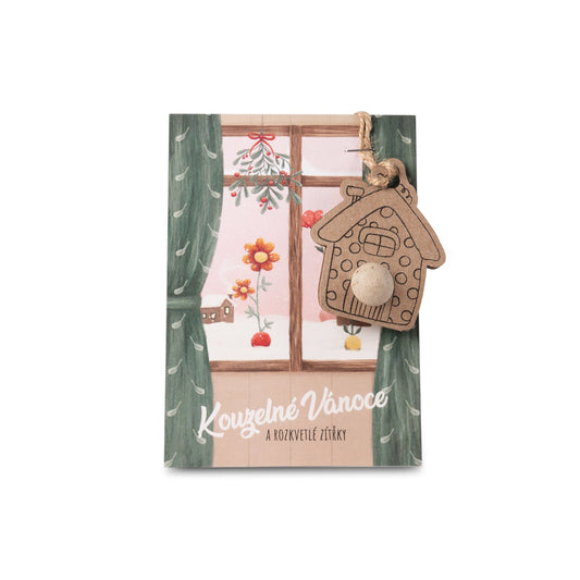 900100 Bomba semínková - Vánoční ozdoba - Kouzelné Vánoce 1 ks   BLOSSOMBS -1