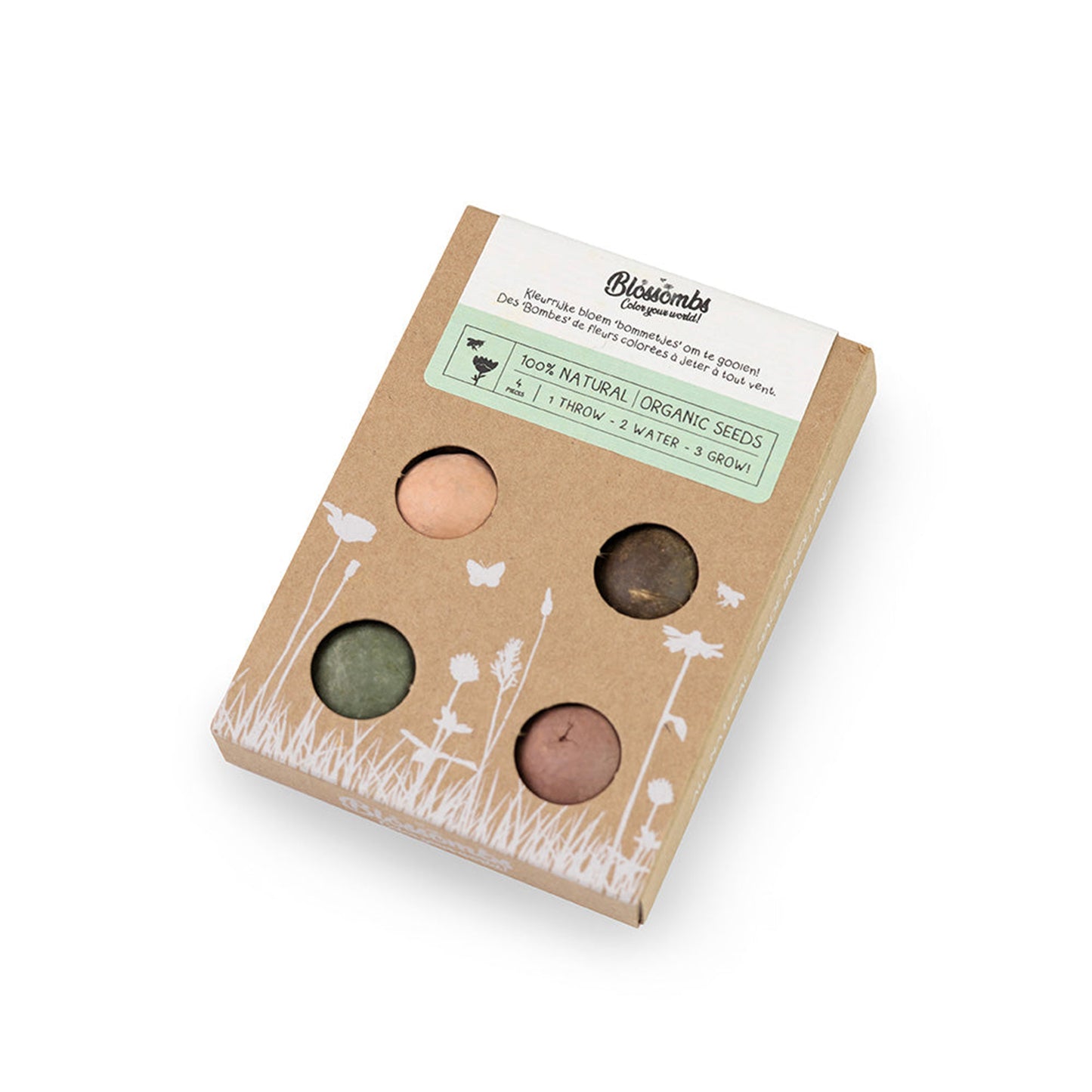 900113 Bomby semínkové - Dárková sada mini 4 ks   BLOSSOMBS-1