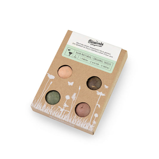900113 Bomby semínkové - Dárková sada mini 4 ks   BLOSSOMBS-1