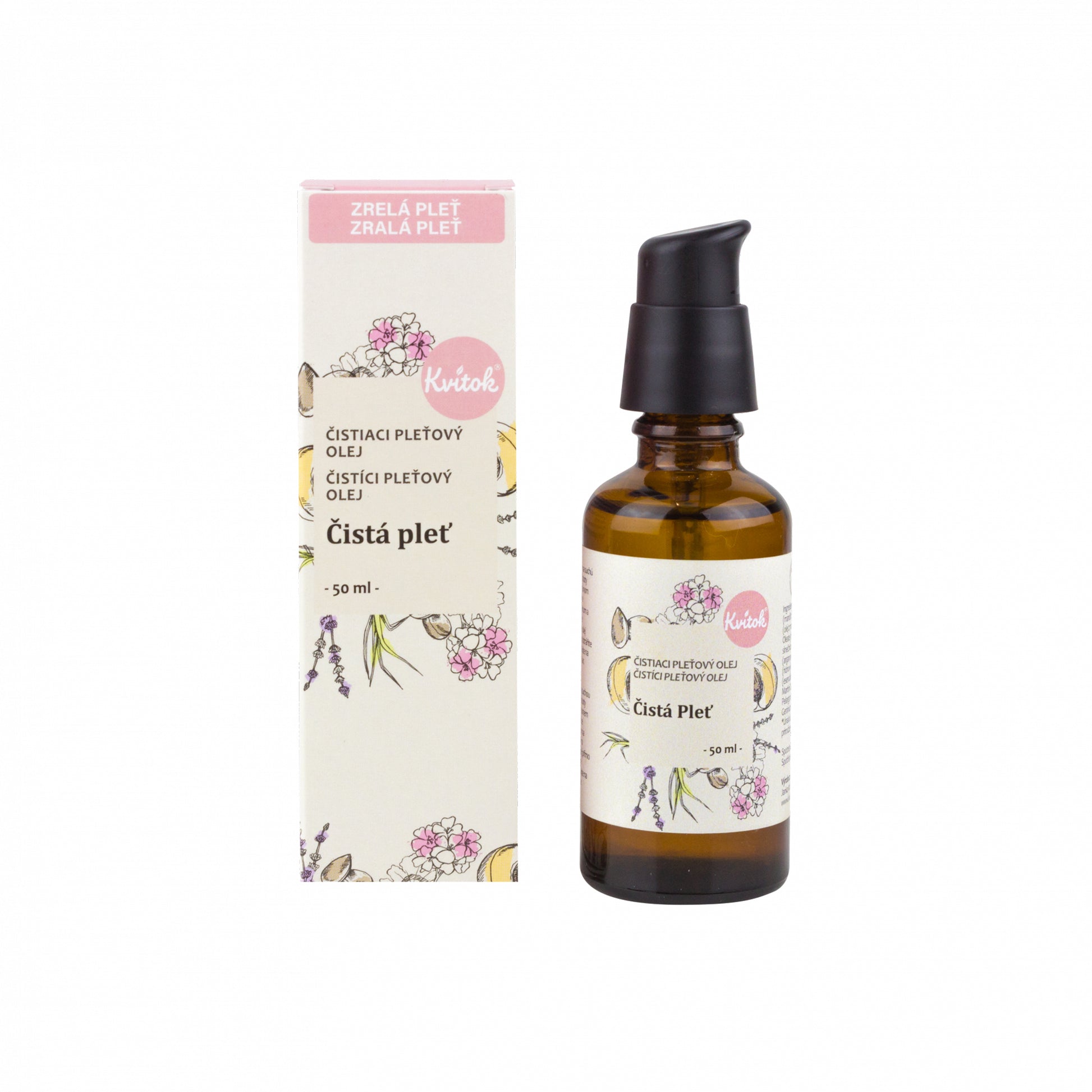 900302 Olej čisticí Čistá pleť pro zralou pokožku 50 ml   KVITOK-1