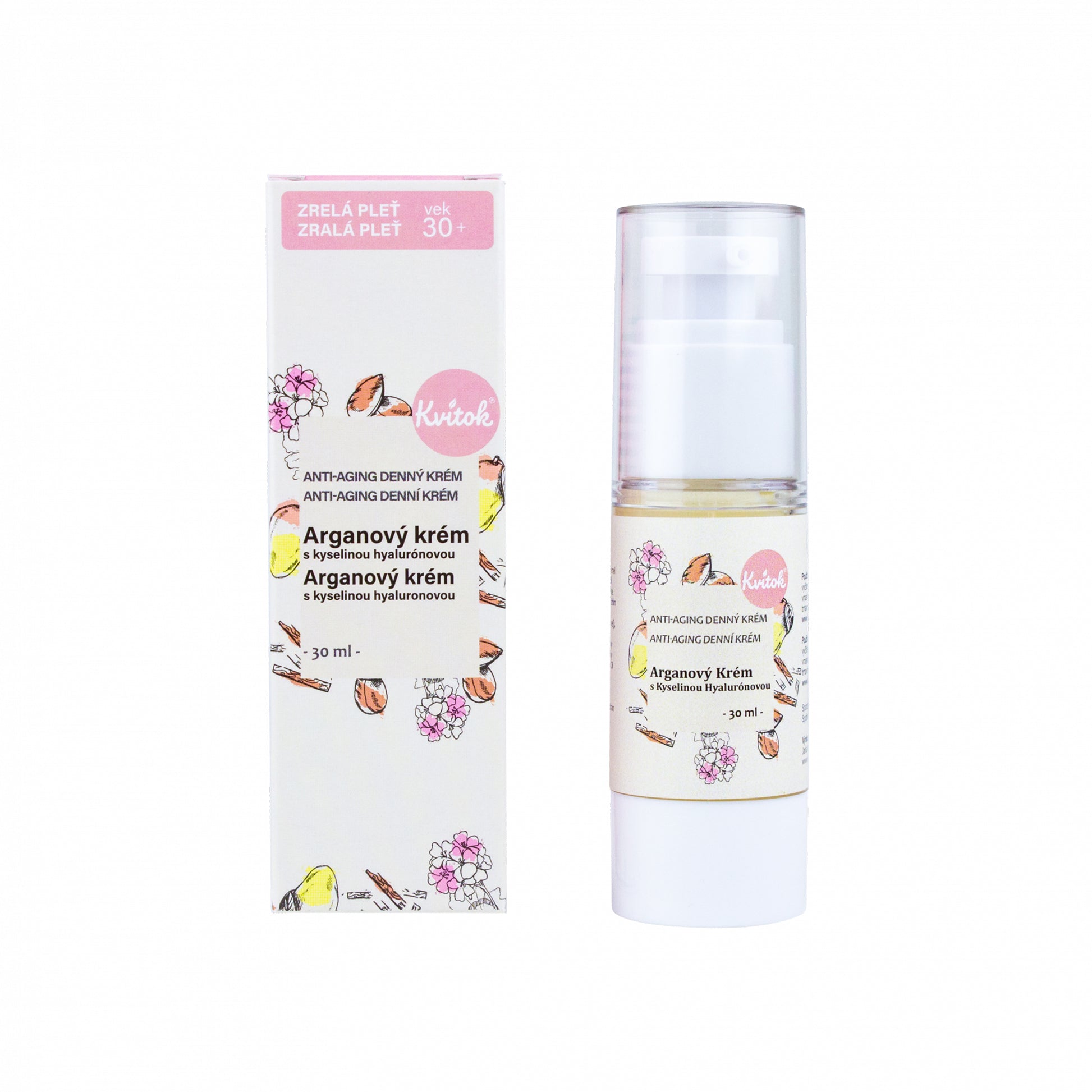 900309 Krém denní arganový pro zralou pleť 30+ 30 ml   KVITOK-1