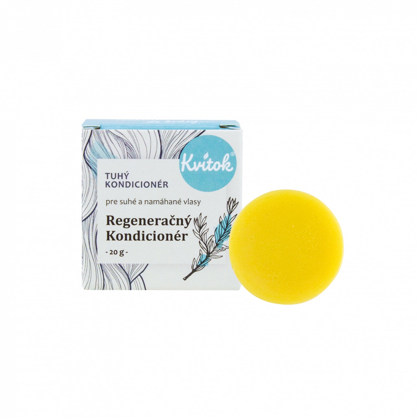 900467 Kondicionér tuhý pro suché a namáhané vlasy - Regenerační 50 g   KVITOK-1
