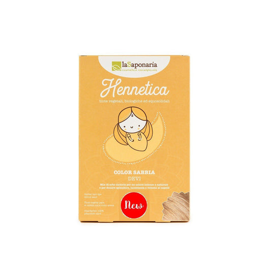 900600 Barva přírodní na vlasy Devi - písek 100 g BIO   LA SAPONARIA-1