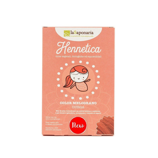 900601 Barva přírodní na vlasy Durga - granátové jablko 100 g BIO   LA SAPONARIA-1