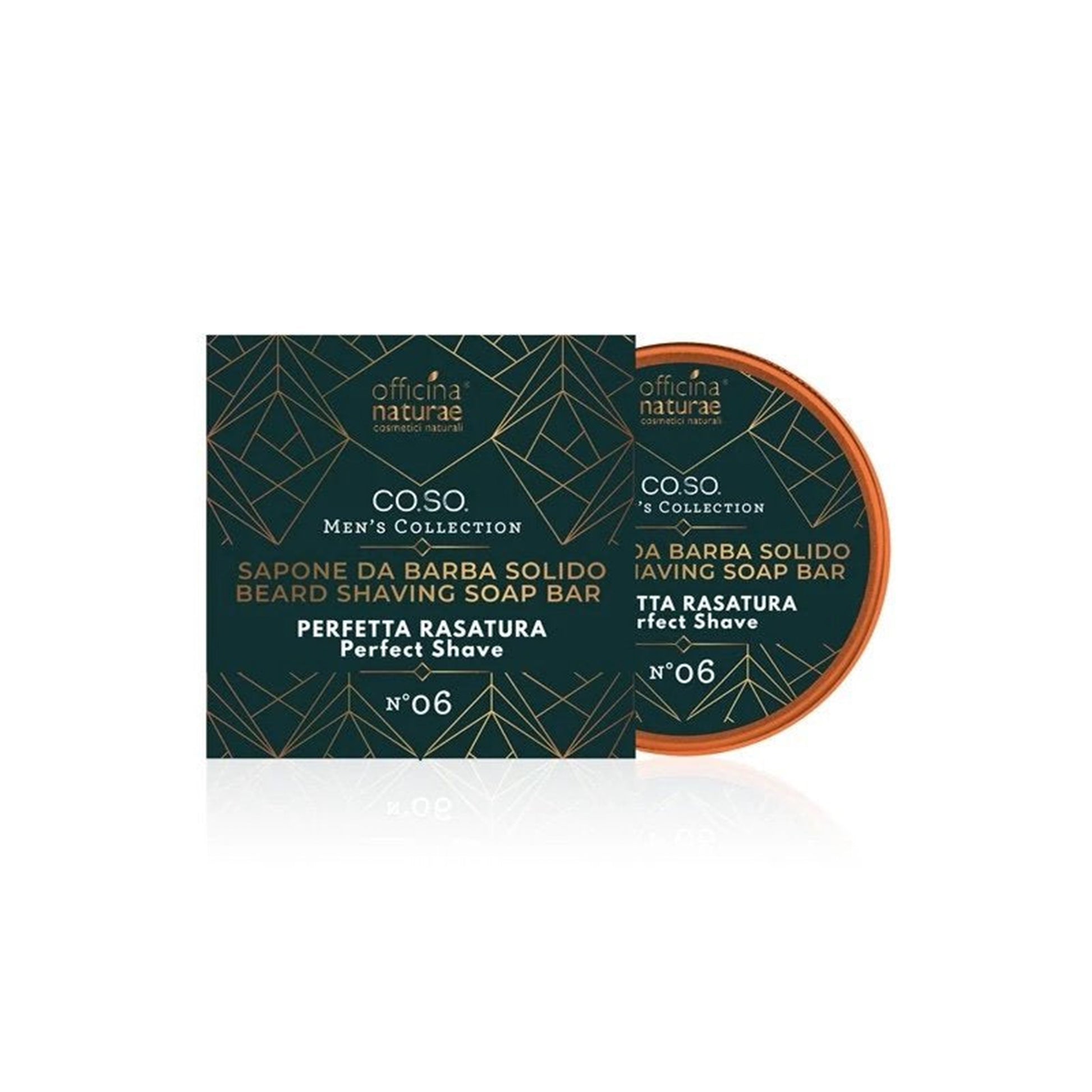 900790 Mýdlo pánské na holení vousů tuhé N°06 50 g   OFFICINA NATURAE-1