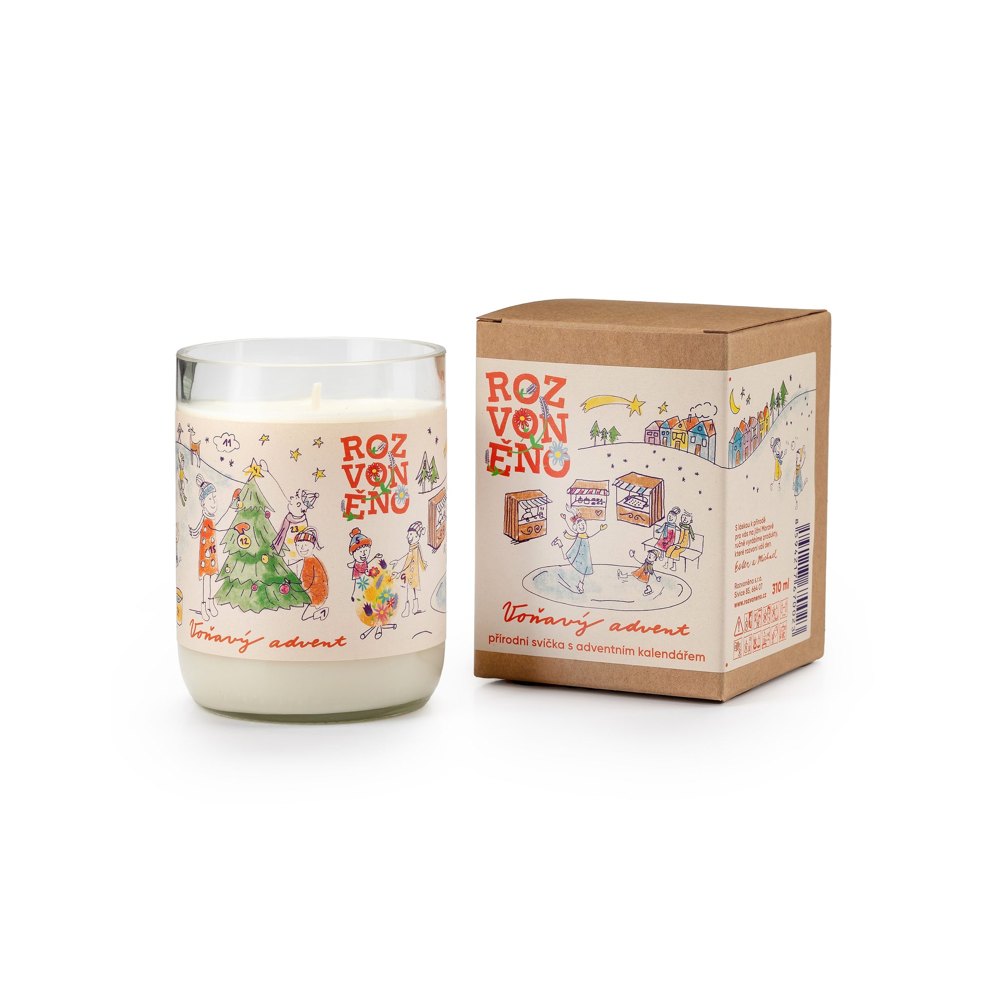 900923 Svíčka vonná - Voňavý advent 310 ml   ROZVONĚNO-1