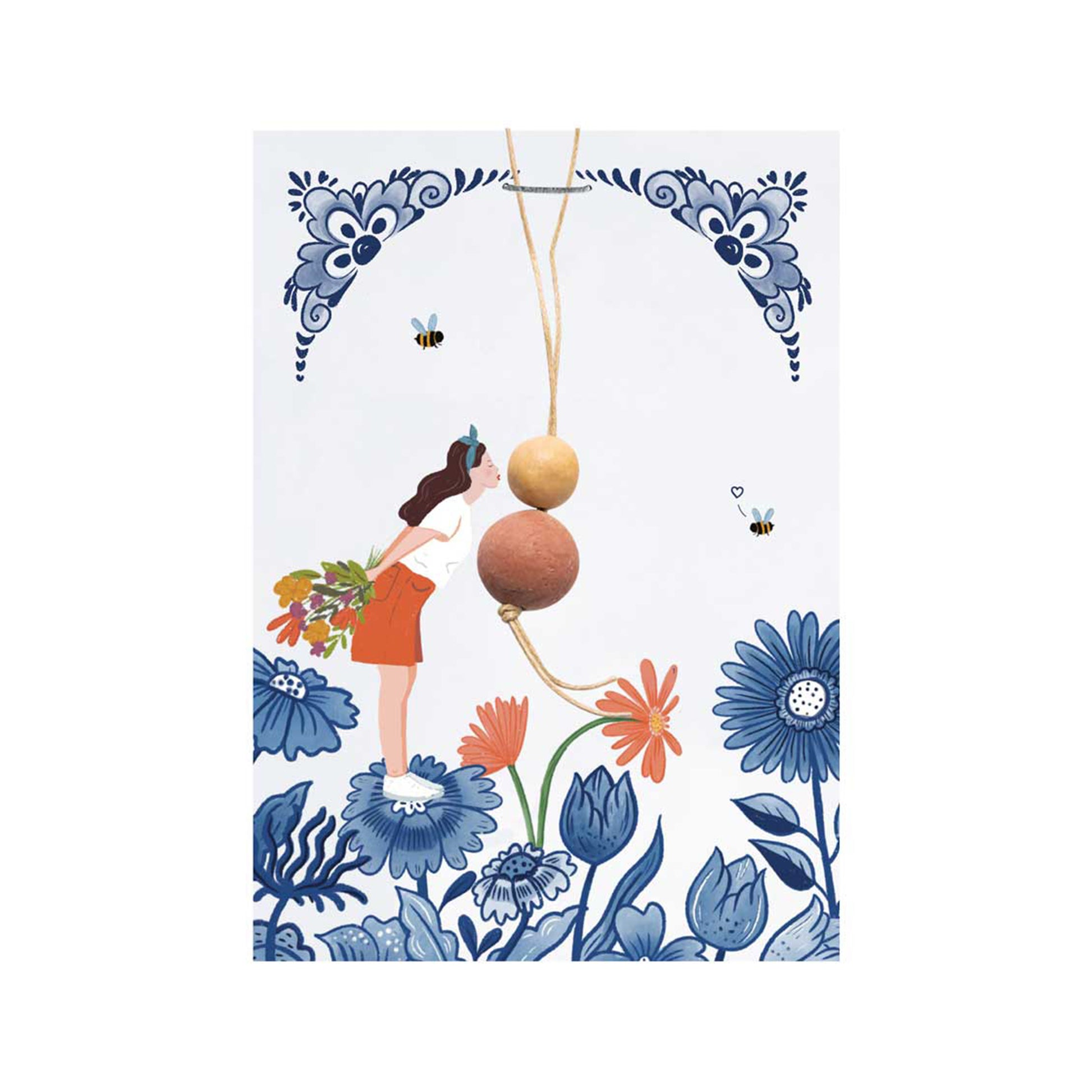 901185 Bomby semínkové drobný dáreček - Panenka pro štěstí - Polibek 2 ks   BLOSSOMBS -1