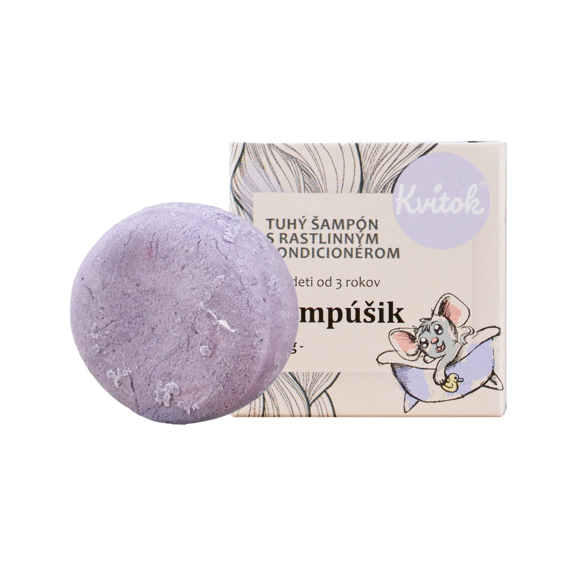 901236 Šampon dětský tuhý s kondicionérem Šampónek 25 g   KVITOK-1