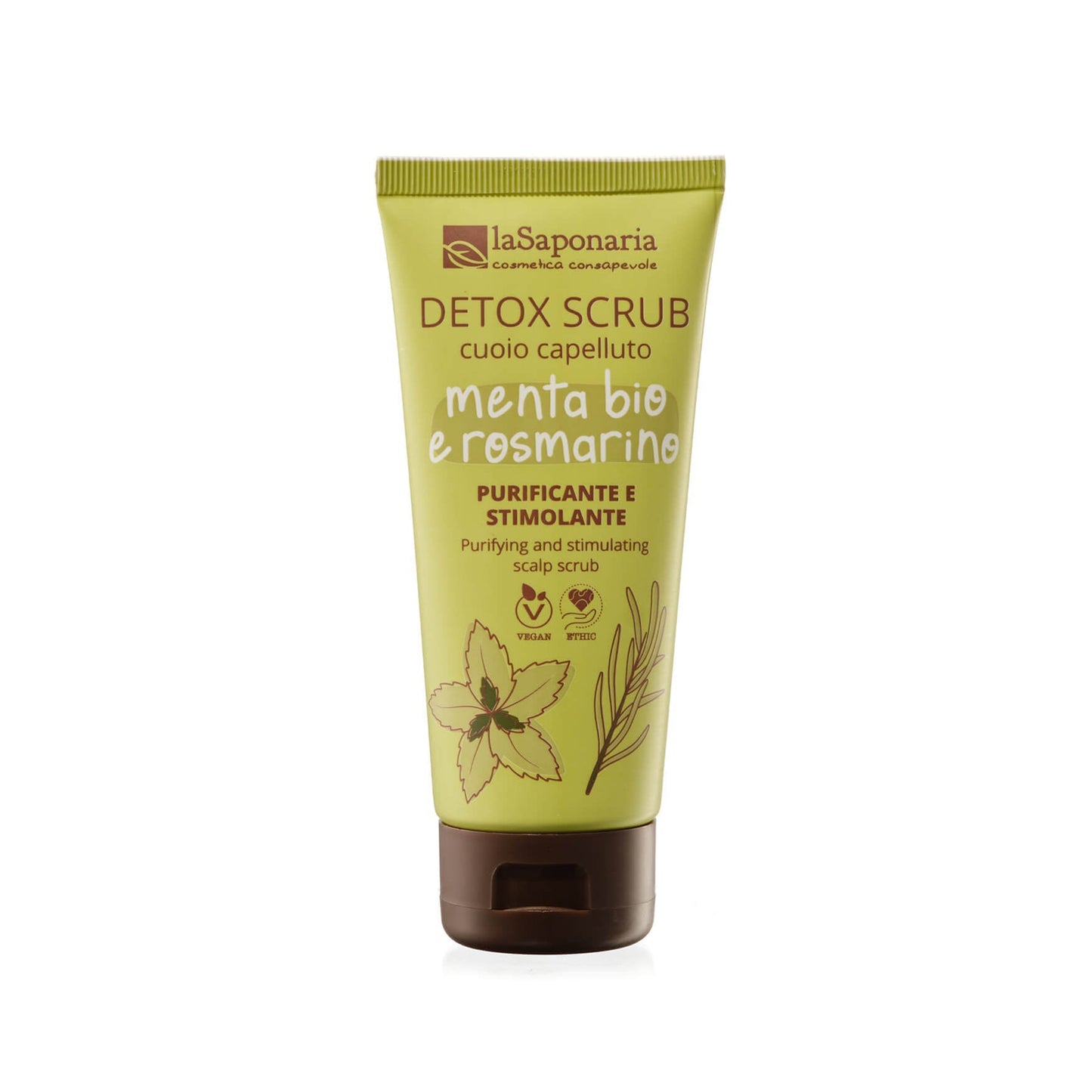 901264 Peeling detoxikační na pokožku hlavy s mátou a rozmarýnem 100 ml   LA SAPONARIA-1