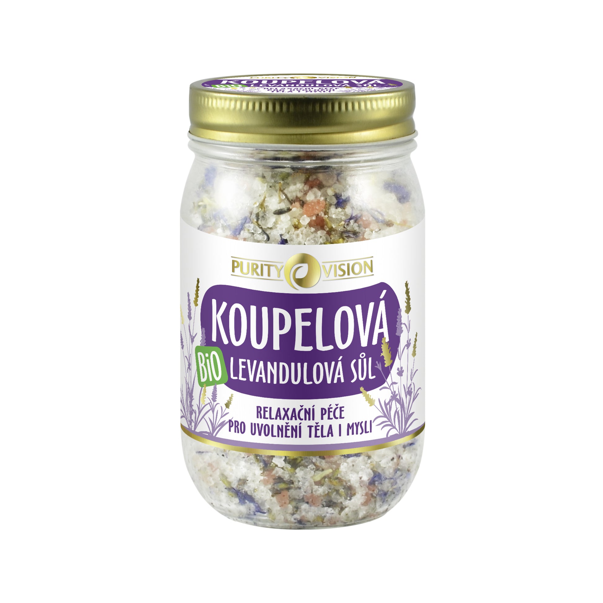 901498 Sůl koupelová levandulová 400 g   PURITY VISION-1