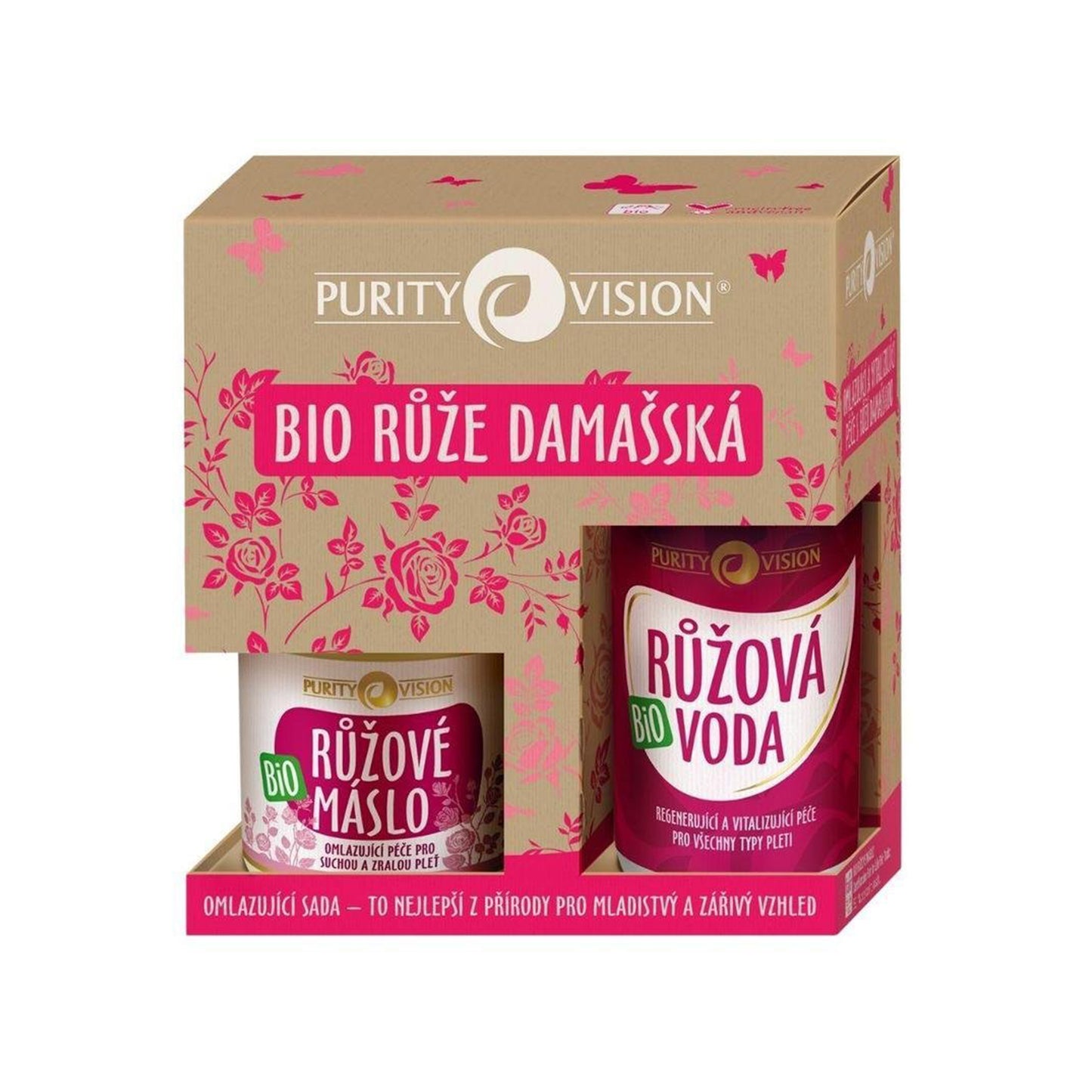 901517 Sada omlazující s damašskou růží 2 ks BIO   PURITY VISION -1
