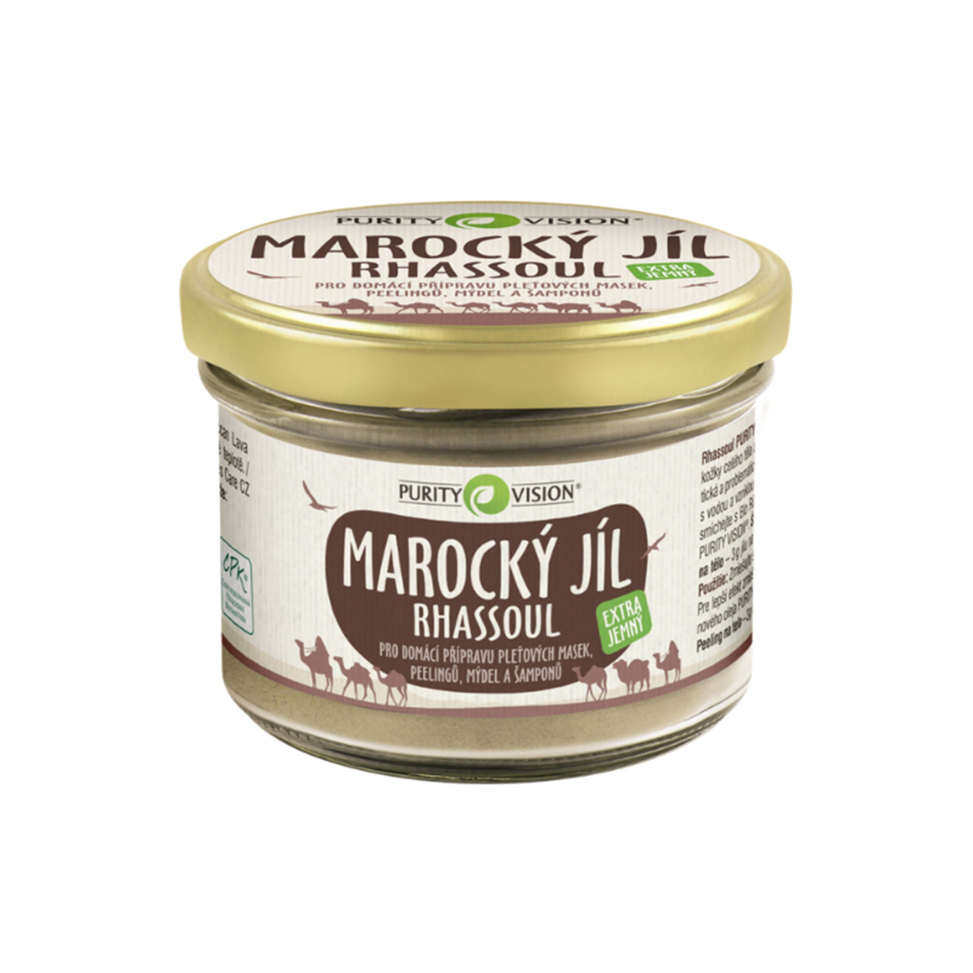 901531 Rhassoul - marocký jíl 200 g BIO   PURITY VISION -1