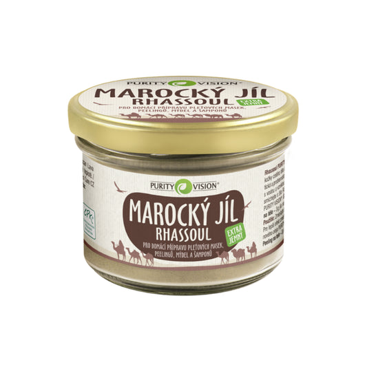 901531 Rhassoul - marocký jíl 200 g BIO   PURITY VISION -1