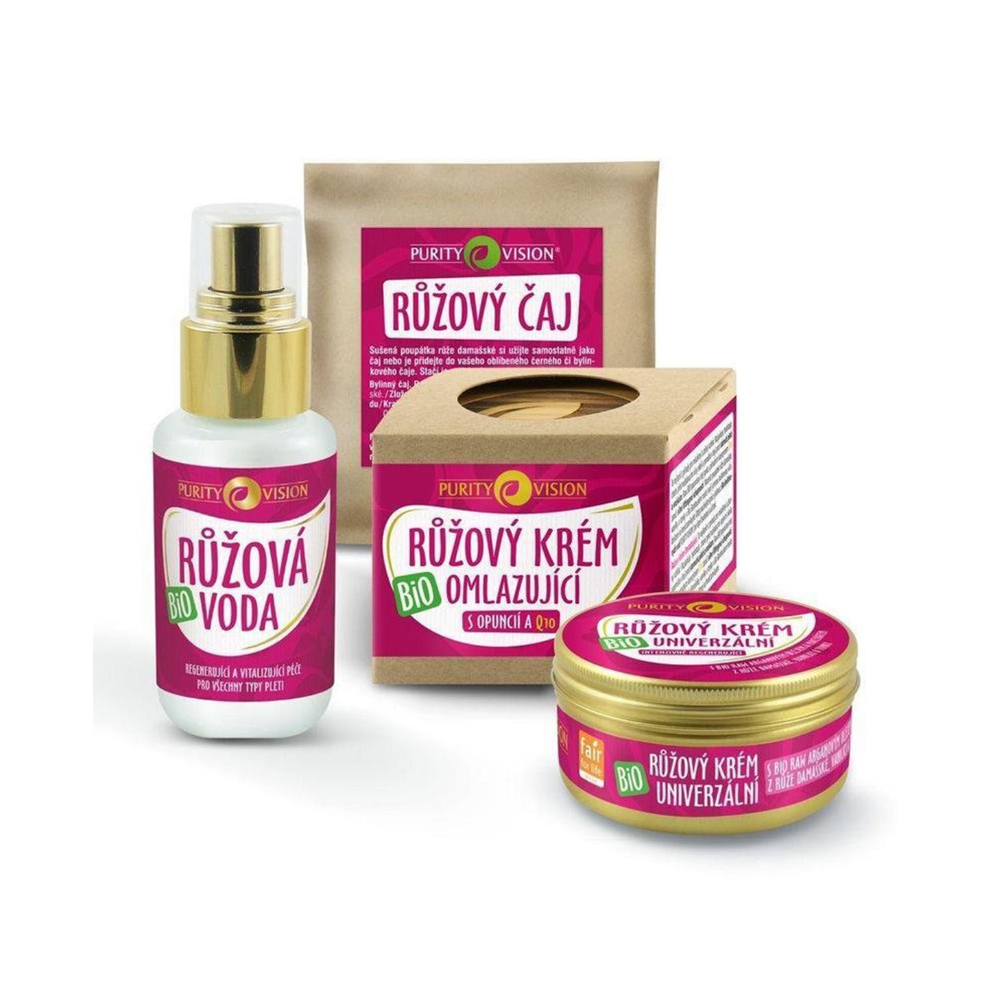 901533 Sada růžová 4 ks BIO   PURITY VISION -1