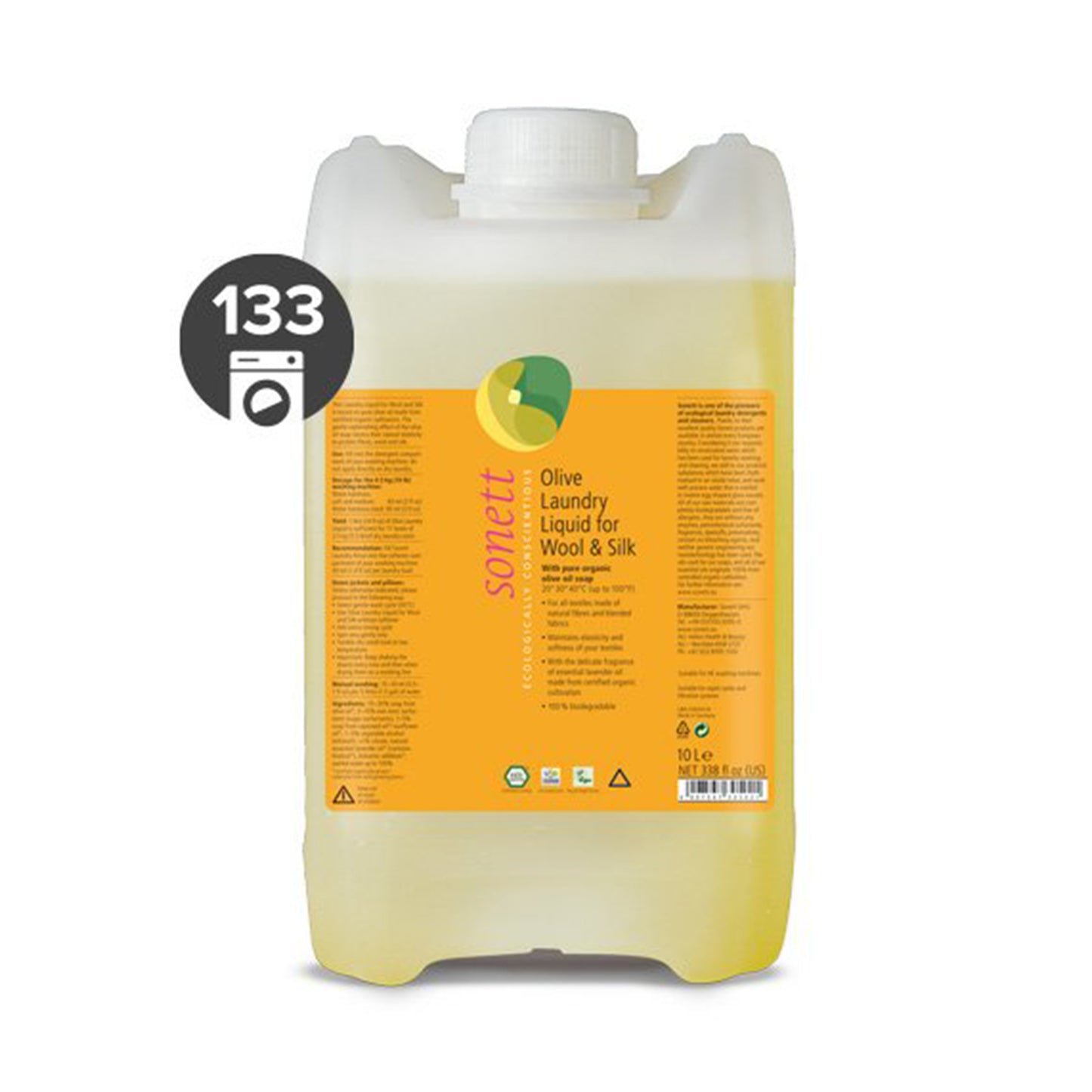 901564 Gel prací na vlnu a hedvábí olivový 1000 ml   SONETT-1