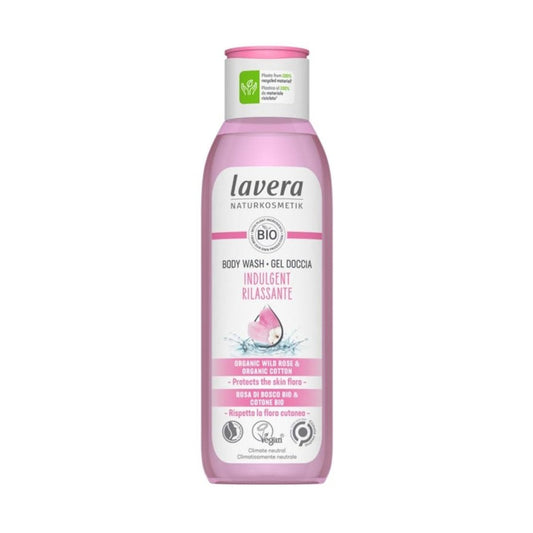 901720 Gel pečující sprchový s divokou růží 250 ml   LAVERA-1