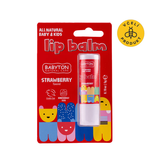 901827 Balzám dětský na rty Jahoda 5 g   BABYTON-1