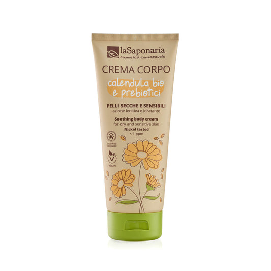 901870 Krém tělový s měsíčkem a prebiotiky pro citlivou pleť 200 ml BIO   LA SAPONARIA-1