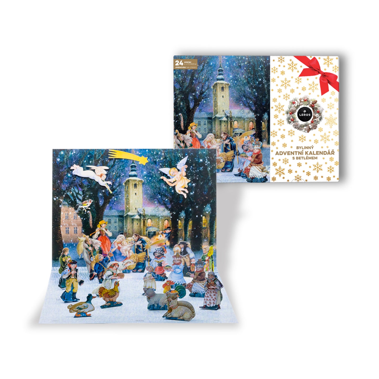 901898 Kalendář adventní bylinný - Betlém 24 sáčků   LEROS-1