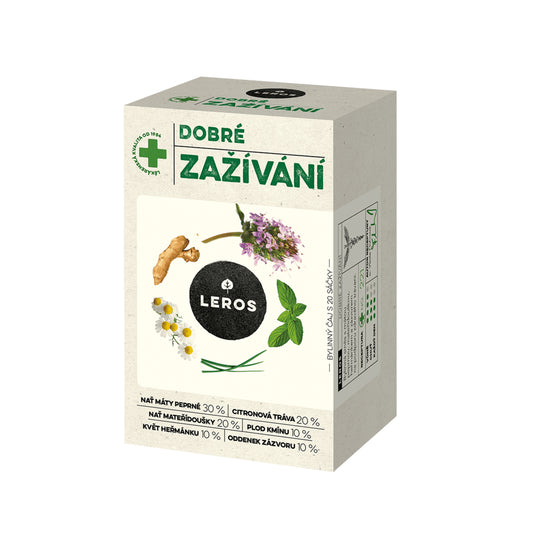 901903 Čaj bylinný Dobré zažívání 20 sáčků 30 g   LEROS-1