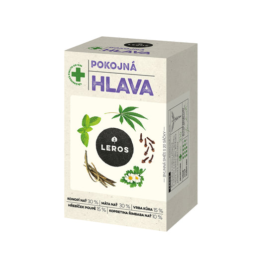 901909 Čaj bylinný Pokojná hlava 20 sáčků 30 g   LEROS-1
