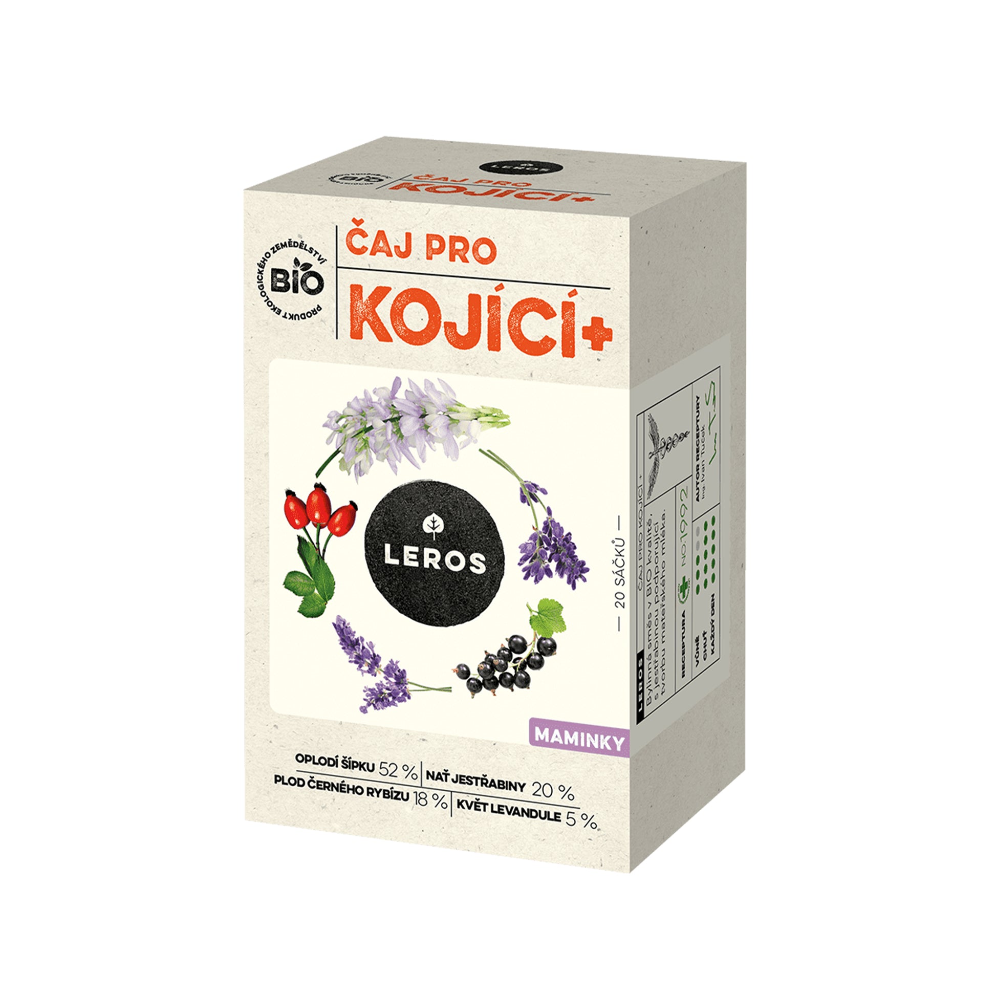 901917 Čaj pro kojící 20 sáčků 40 g BIO   LEROS-1