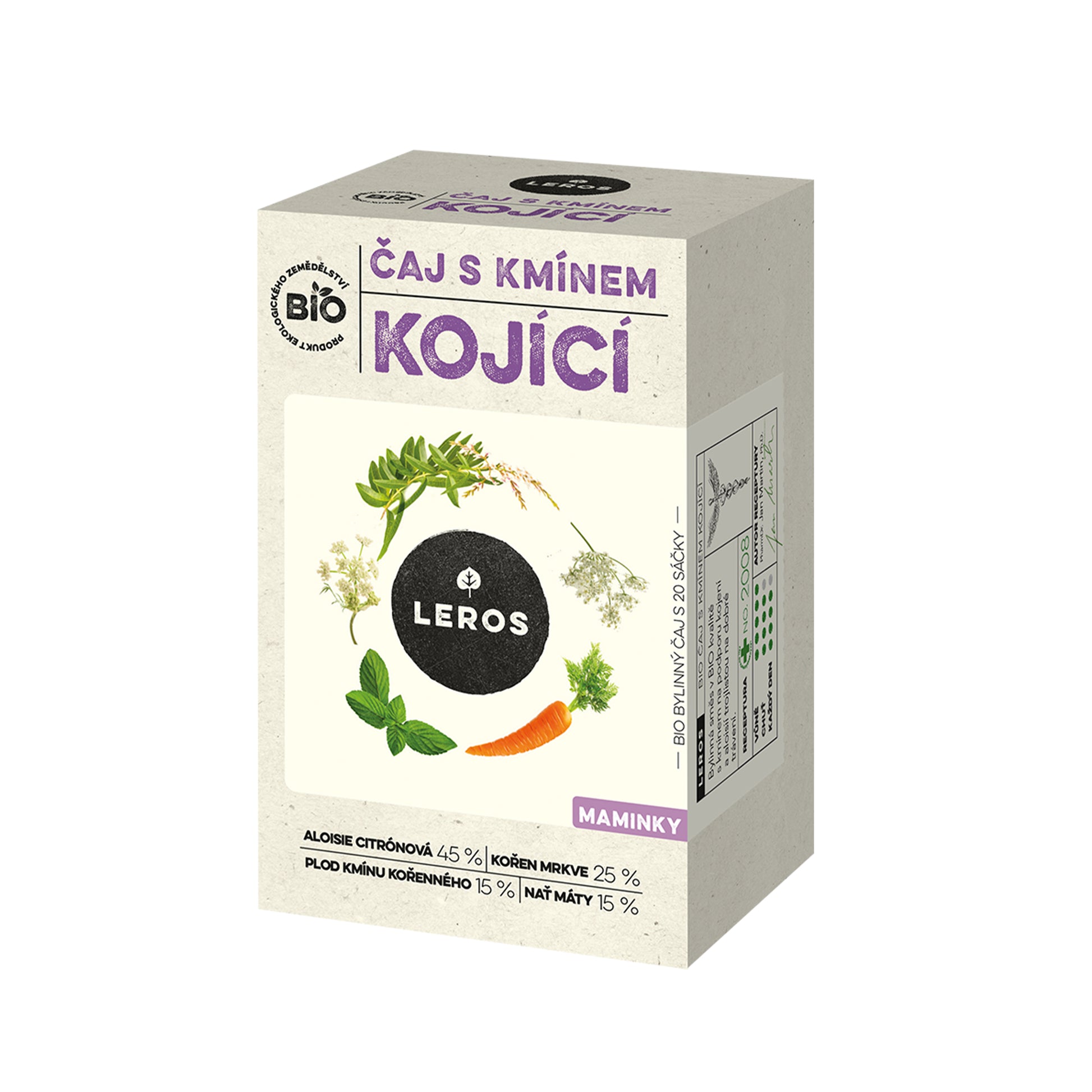 901918 Čaj s kmínem kojící 20 sáčků 36 g BIO   LEROS-1