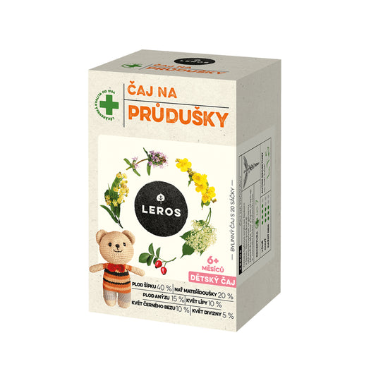 901929 Čaj dětský na průdušky 20 sáčků 30 g BIO   LEROS-1