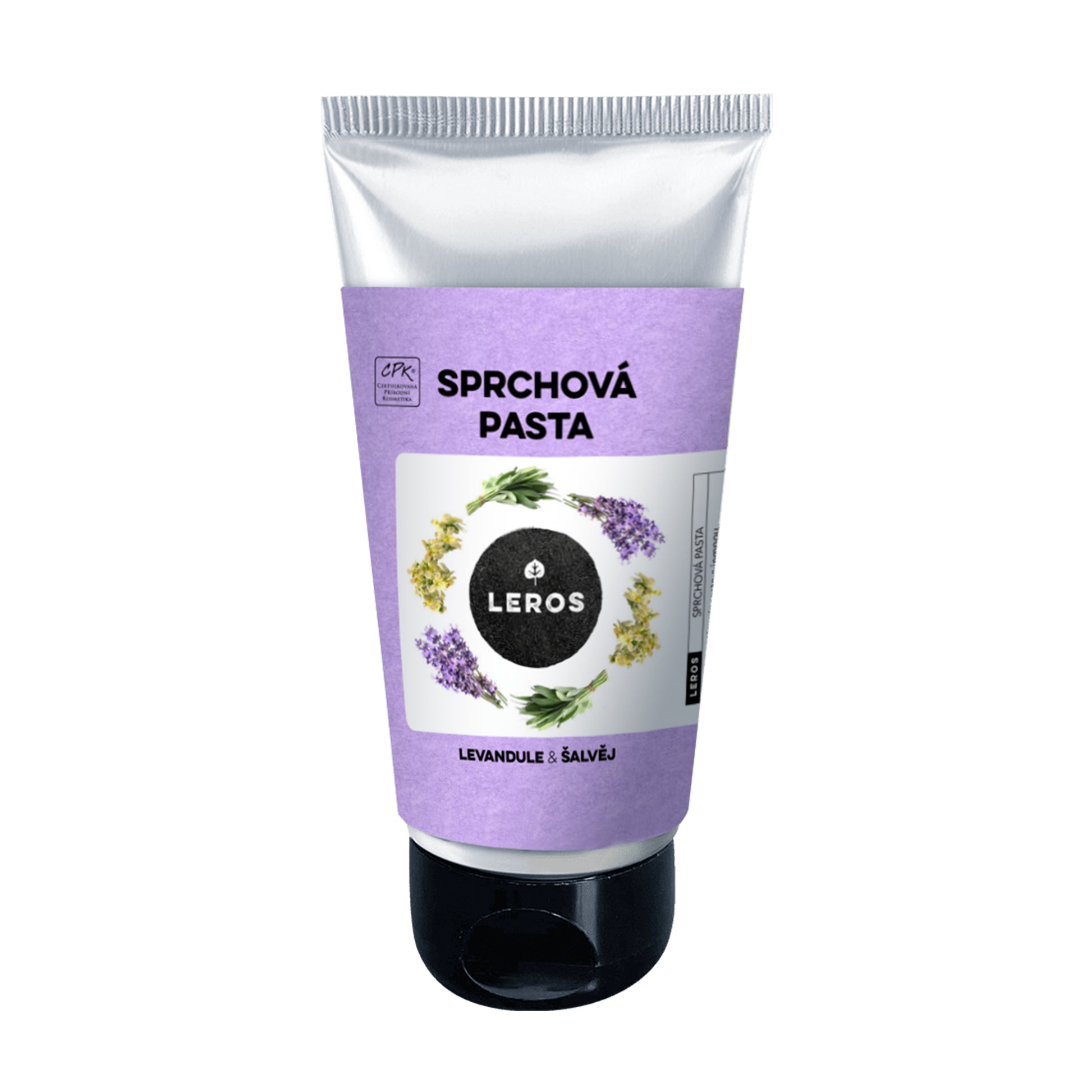 901953 Pasta sprchová Levandule & šalvěj 130 ml   LEROS-1