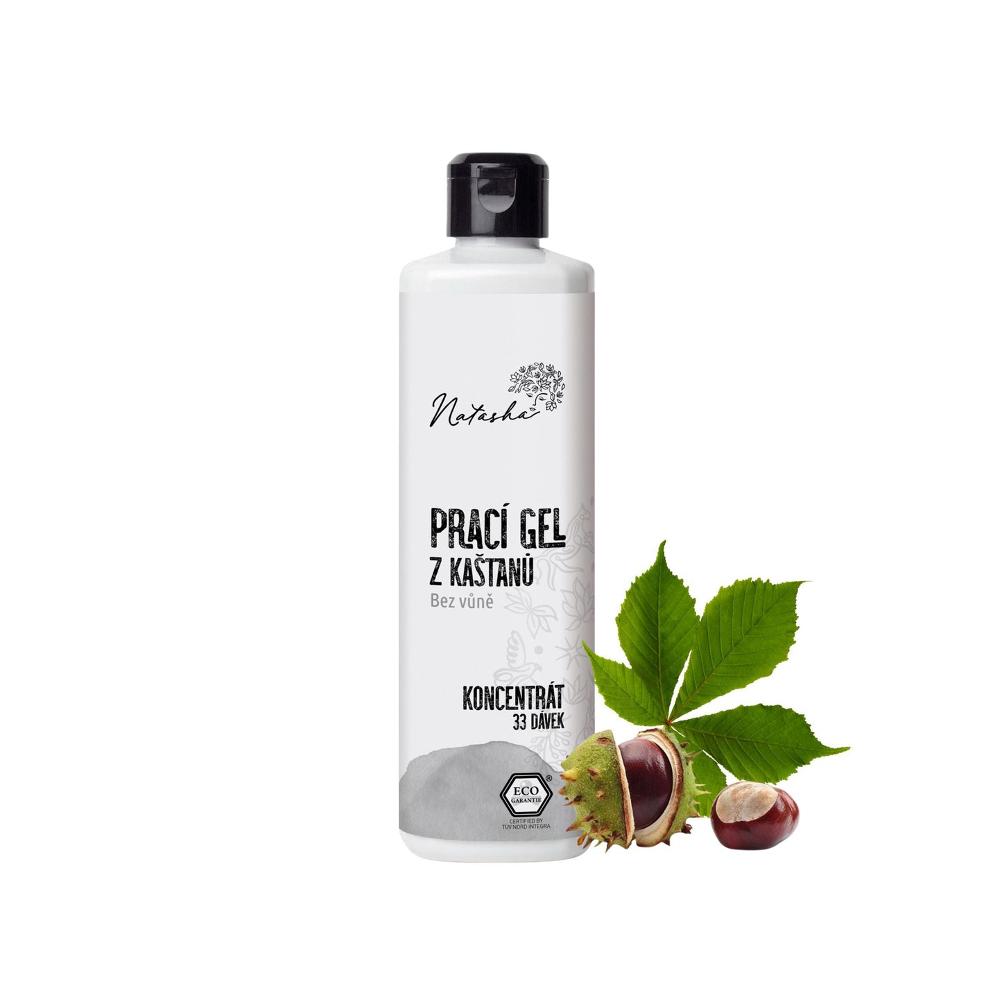 902005 Gel prací z kaštanů bez vůně - koncentrát 500 ml   NATASHA-1