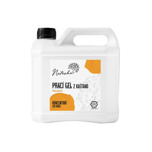 902009 Gel prací z kaštanů Pomeranč - koncentrát 3 l   NATASHA-1