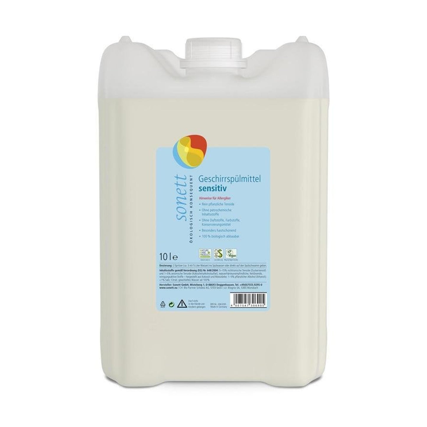 902126 Prostředek na nádobí Sensitive 10 l   SONETT -1