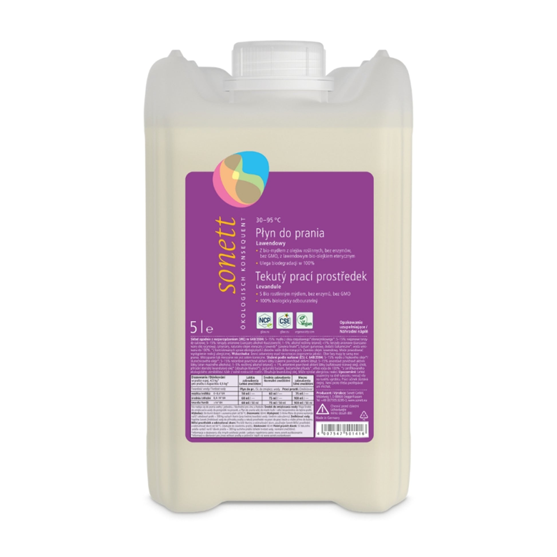 902140 Gel prací tekutý univerzální na bílé i barevné prádlo 5 l   SONETT -1
