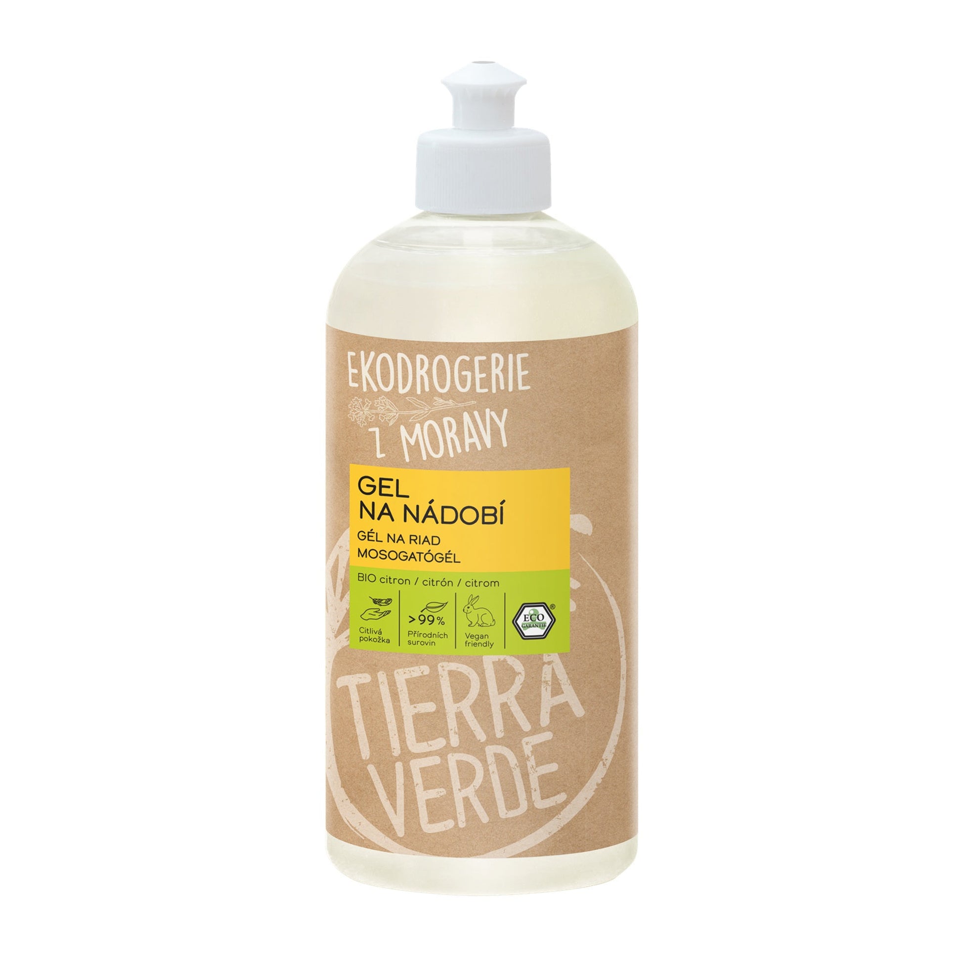 902242 Gel na nádobí citron 1 l BIO   TIERRA VERDE-1
