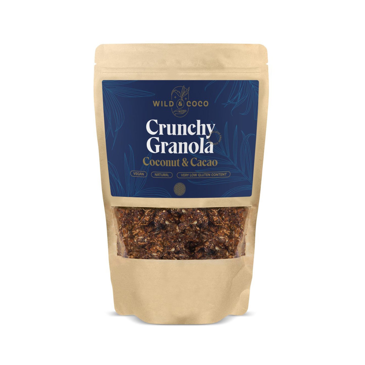 902961 Granola křupavá Kokos a kakao 250 g   WILD & COCO-1