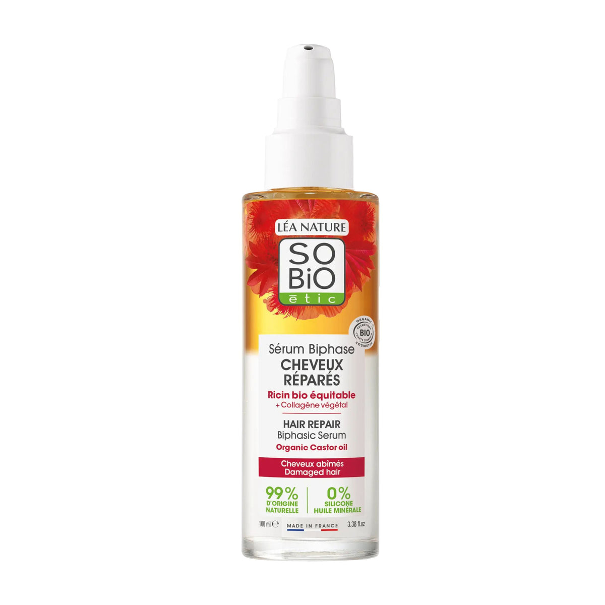 903491 Sérum vlasové dvoufázové pro regeneraci vlasů s rostlinným kolagenem 100 ml BIO   SO’BiO étic