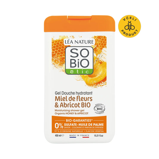 903494 Gel sprchový s medem a meruňkou 450 ml BIO   SO’BiO étic