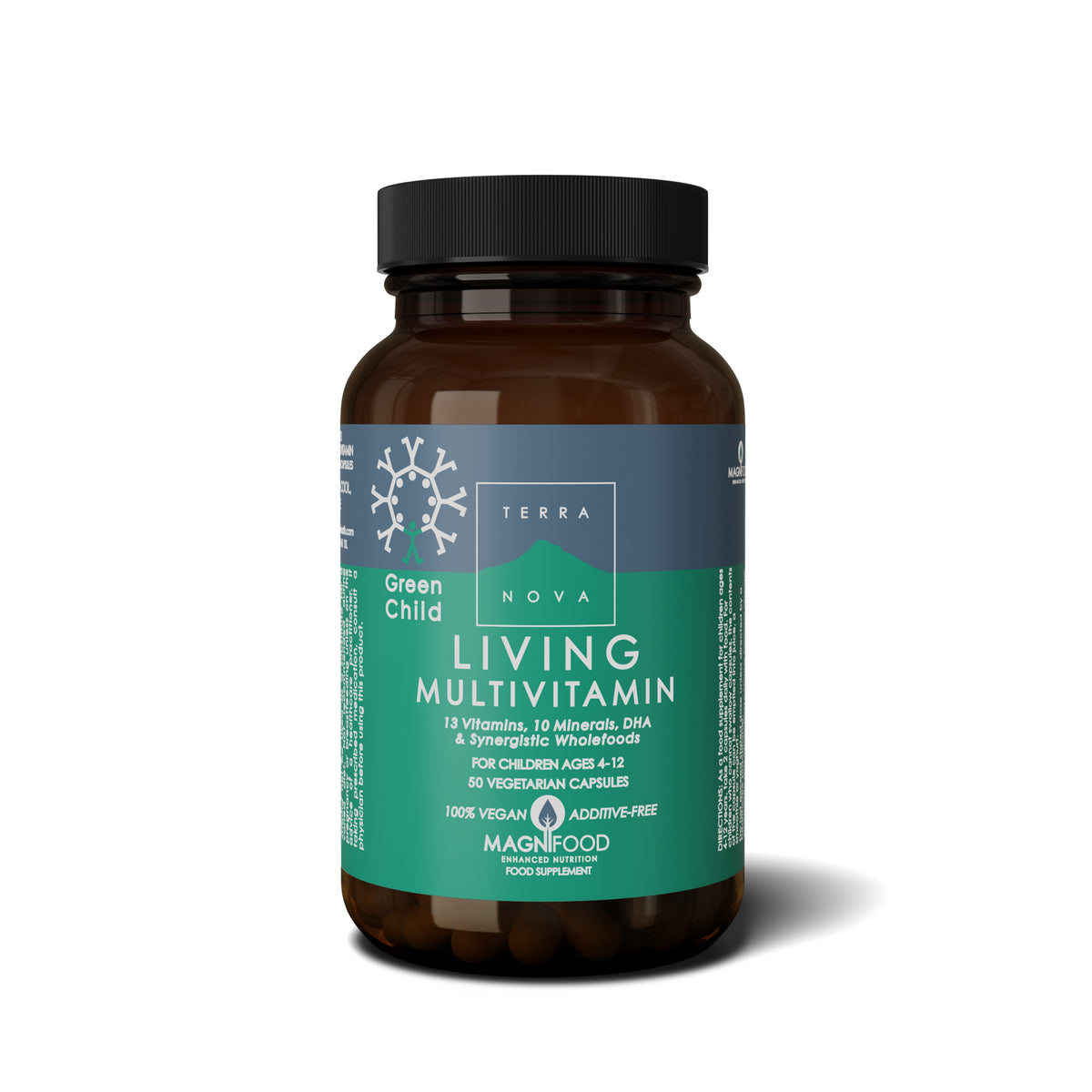 903760 Living Multivitamin Green Child 50 kapslí   TERRANOVA HEALTH