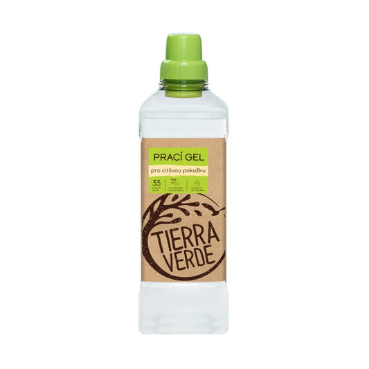903800 Gel prací pro citlivou pokožku 1 l   TIERRA VERDE-1