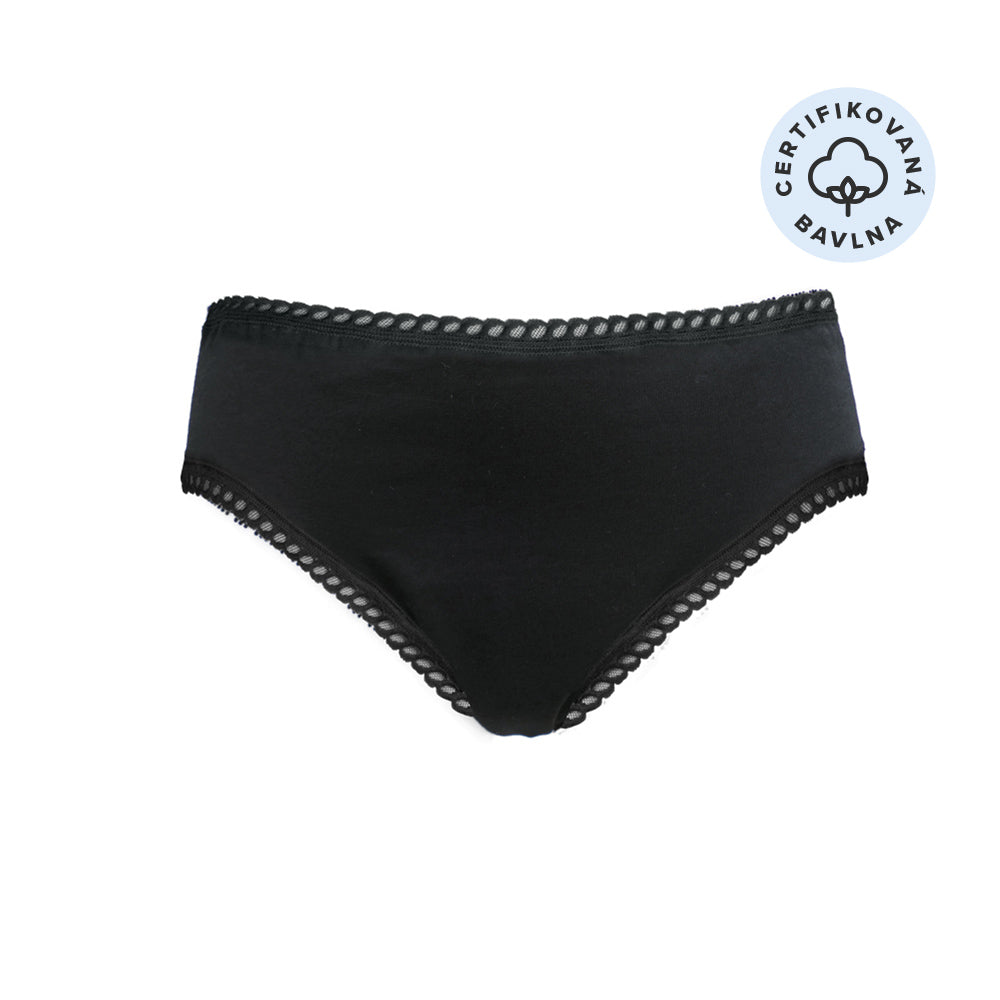 903829 !X! Kalhotky menstruační Panty na silnou menstruaci - černé XL   ANAÉ BY ECODIS-1